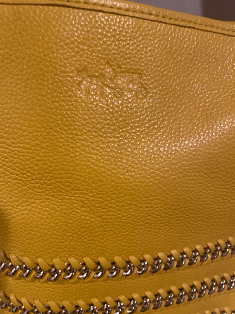 Rare Coach Mini Duffle Whiplash Leather with whipstiching & chain detail  w/ COA - Picture 3 of 13